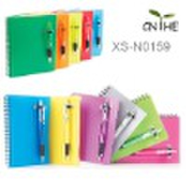 PP cover Notebook with pen set