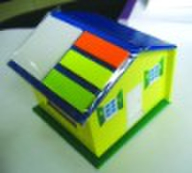 memo pad with house