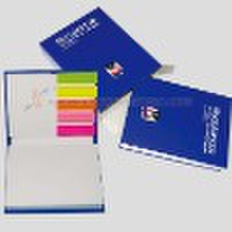 hard cover sticky notepad with Index