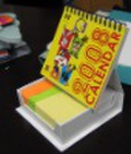 sticky pad with calender