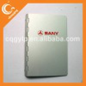 metal cover notebook