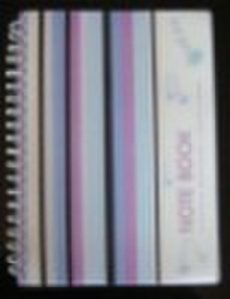 PP Cover Spiral Notebook with Lined Printing