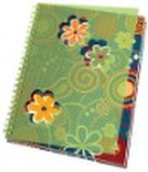 Flower Developing Series PP spiral notebook