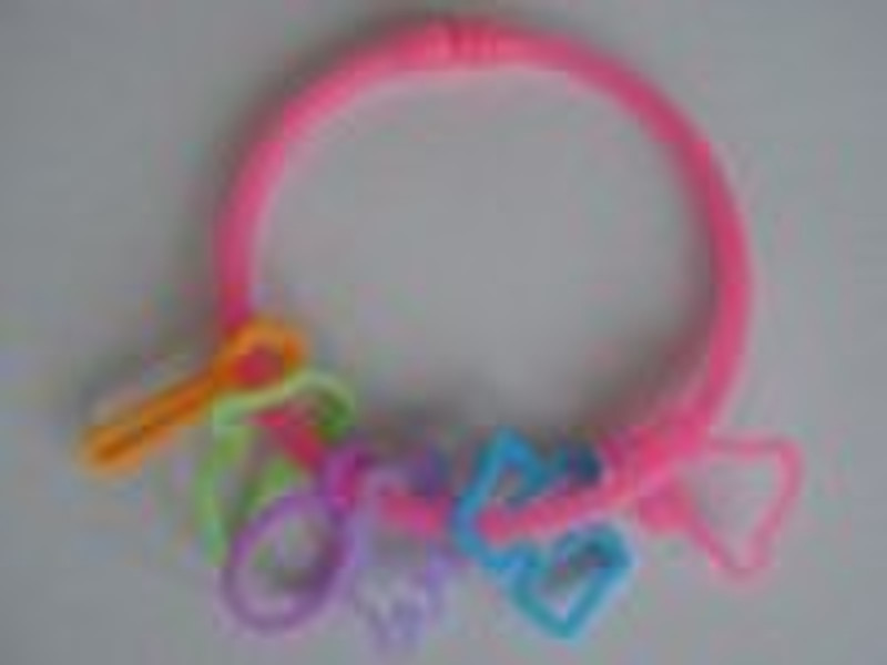 silly silicone bracelet with rings bandz