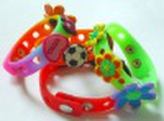 silicone wristband bracelet flower