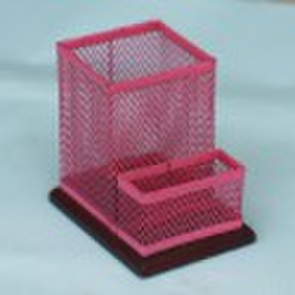 metal mesh pen holder