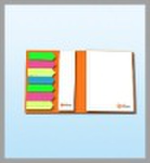 Combination sticky note with hard cover,memo block