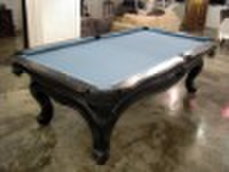 Solid wood slate pool table