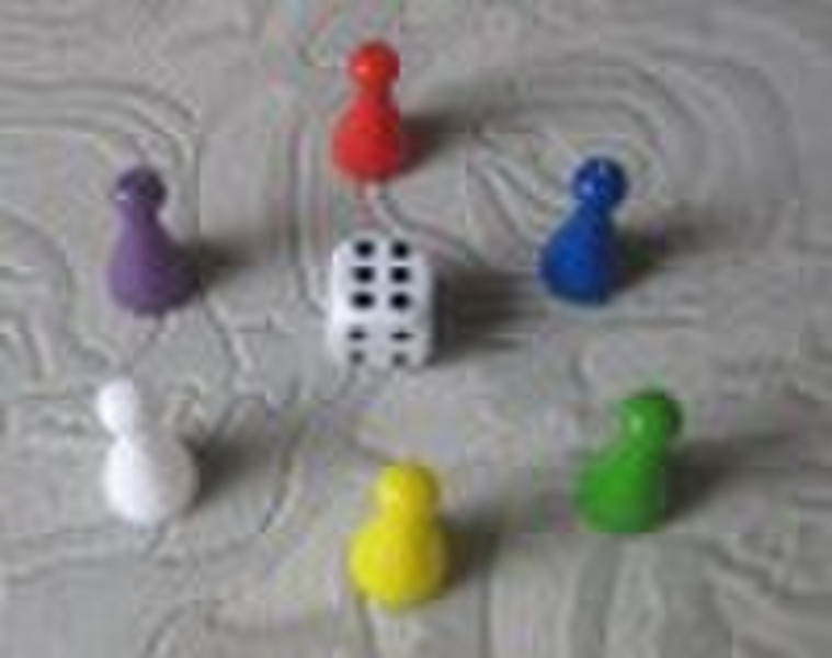 Pawn , Plastic pawn , pawn and dice set , game paw