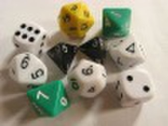 Number Dice , casino dice , poker dice , game dice