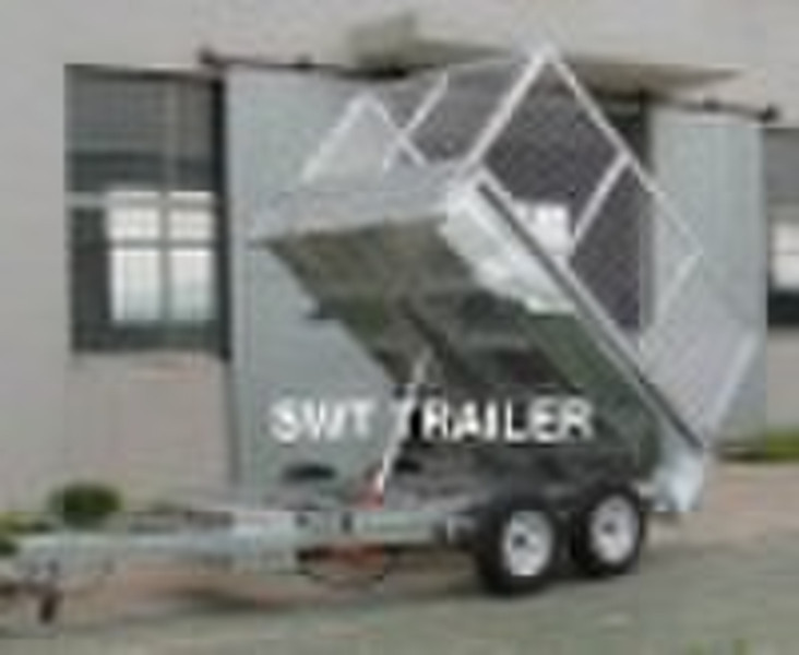 Hydraulic tipping trailers