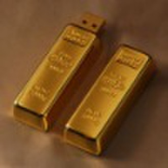 Gold bar USB pen drive 8GB