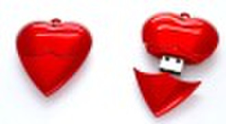 red heart shape usb