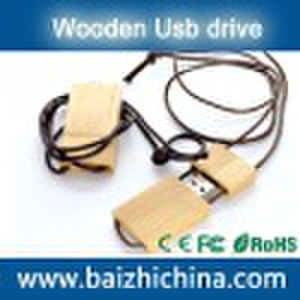 China OEM 4GB Wooden USB Flash Stick