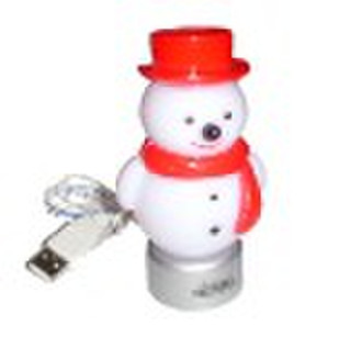 7 color USB snowman