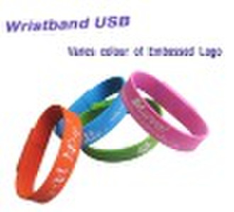 Fashion Sillicon Bracelet USB Flash Drive