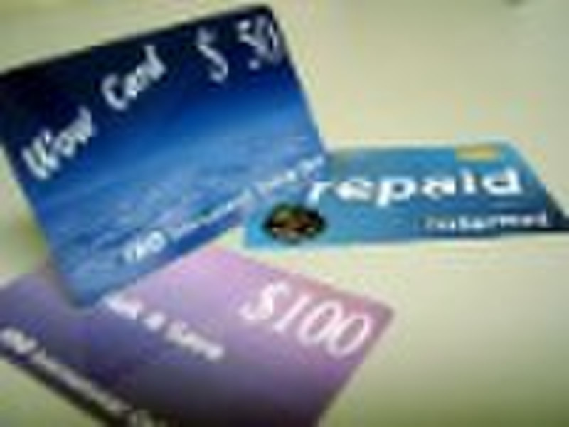 Paper prepaid phone card