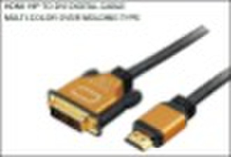 HDMI to DVI Cable with Gold-Plated Connector