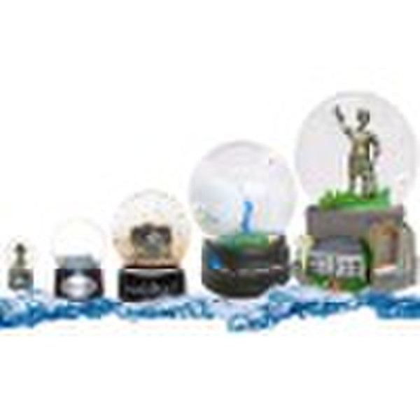 Christmas promotional snow globe