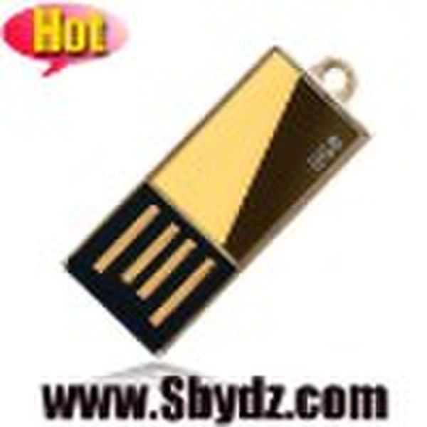 Gold Mini USB Flash Memory