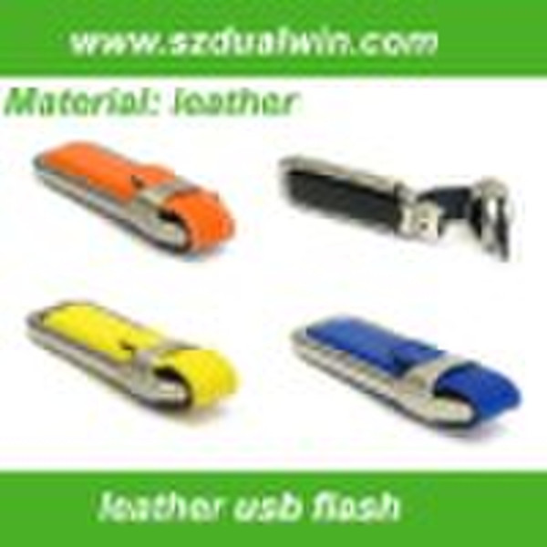 Leather usb flash with difference color