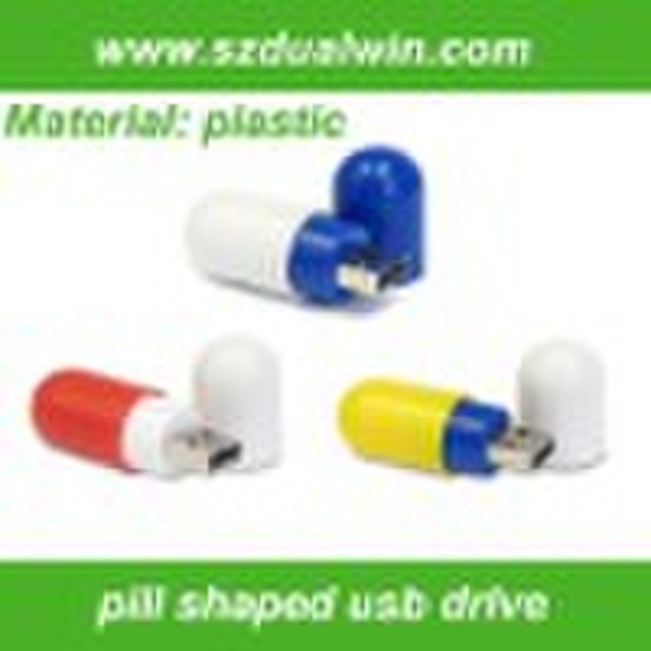 Plastic pill usb drive with big capacity