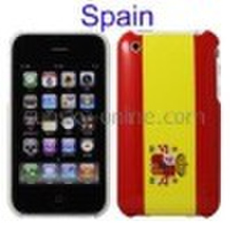 Spain Flag Style Plastic Case for iPhone 3G/ 3GS