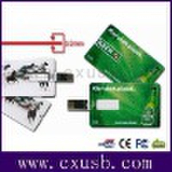 Super Thin Plastic Card USB Flash