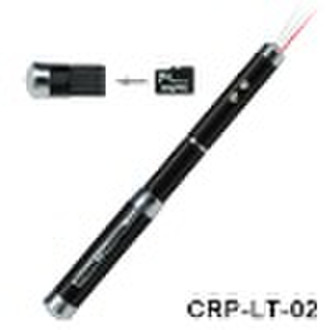 Slim Card Reader Pen with Laser Pointer and Torch
