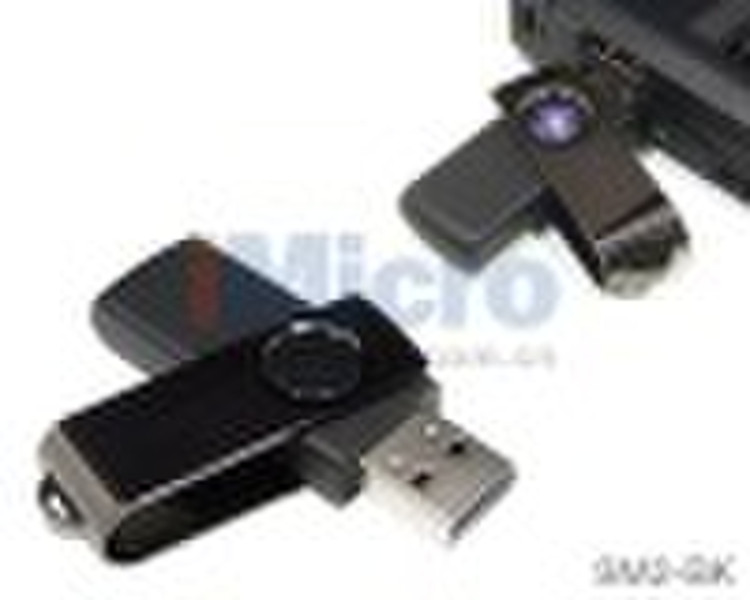 USB Flash Drive (SM2-BK) - Swivel Case Design