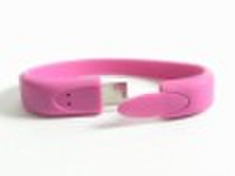 Silicone bracelet USB flash drive