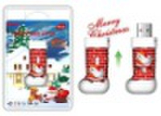 Hot novelty Christmas Stockings OEM USB flash driv