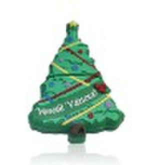 PVC Christmas Tree USB Flash drive ST-UP12A