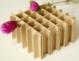 DIY creative corrugated paper Square grid vase