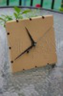 DIY creative corrugated paper wall clock