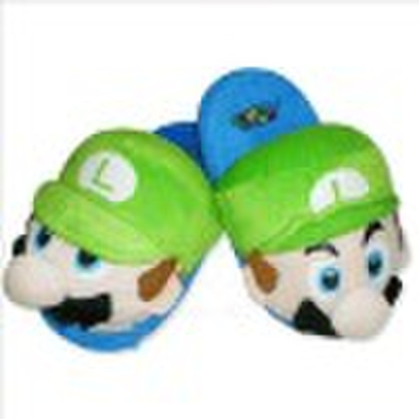 mario stuffed plush slippers ,for nintendo mario p