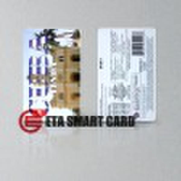 PVC Prepaid scratch card