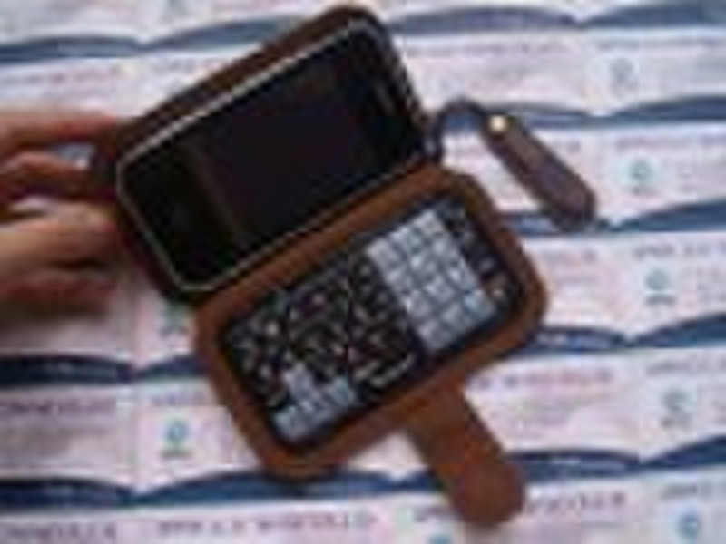 Leather protector with Qwerty keyboard TV JAVA Mob