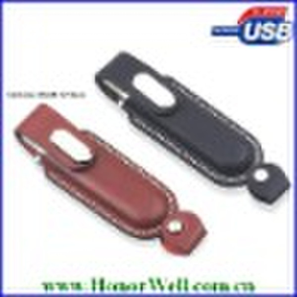 TopSale Promotion Leather Gift Usb