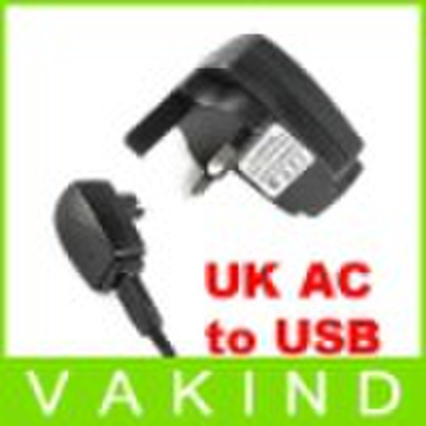 UK AC to USB Power Adapter Charger for iPod iPhone