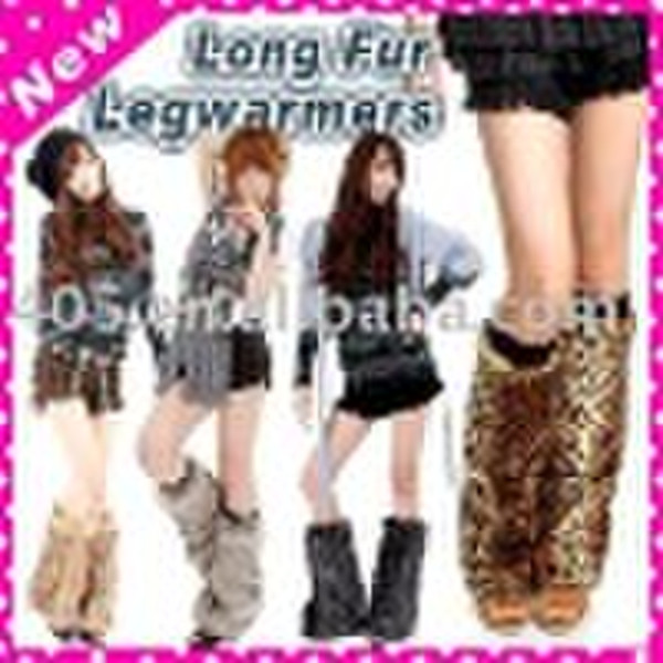 Hot Beauty X'mas Gift Fur Leg Warmers Stocking