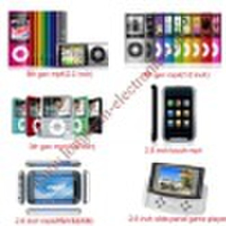 Hot selling 4th TFT flash MP4 player 2GB/4GB/8GB/1