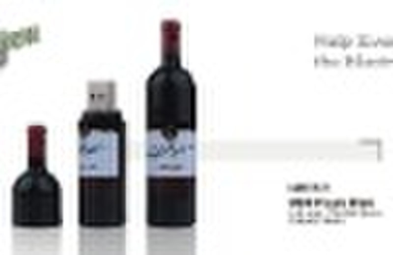 Red bottle Flash Drive MB2821(patent)