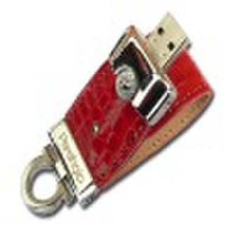 Leather 4gb usb flash disk