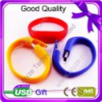 Supply plastic bracelet flash drive bulk