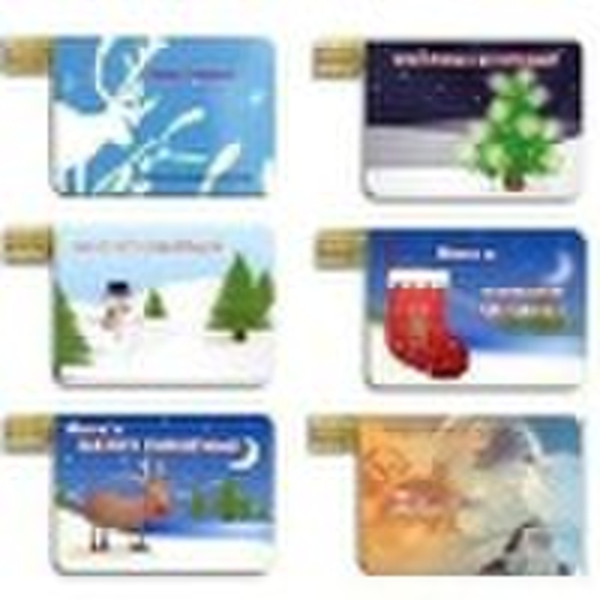 OEM Christmas Card USB Flash Drive