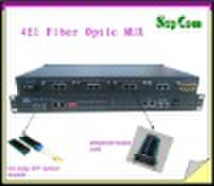 Fiber MUX Multiplexer with FSO/FXS,30channel telep