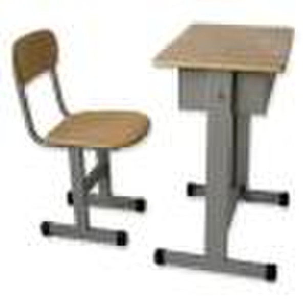 school desk and chair with metal frame