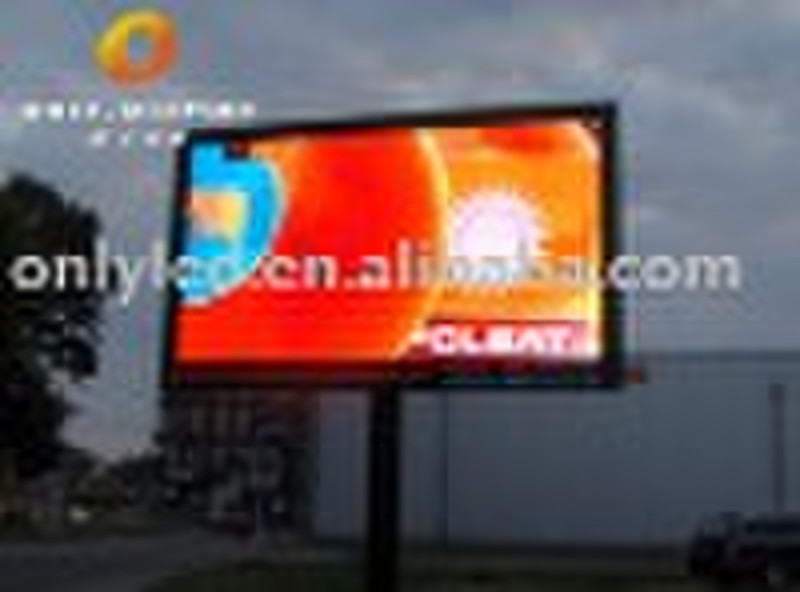 Slim outdoor advertising led display