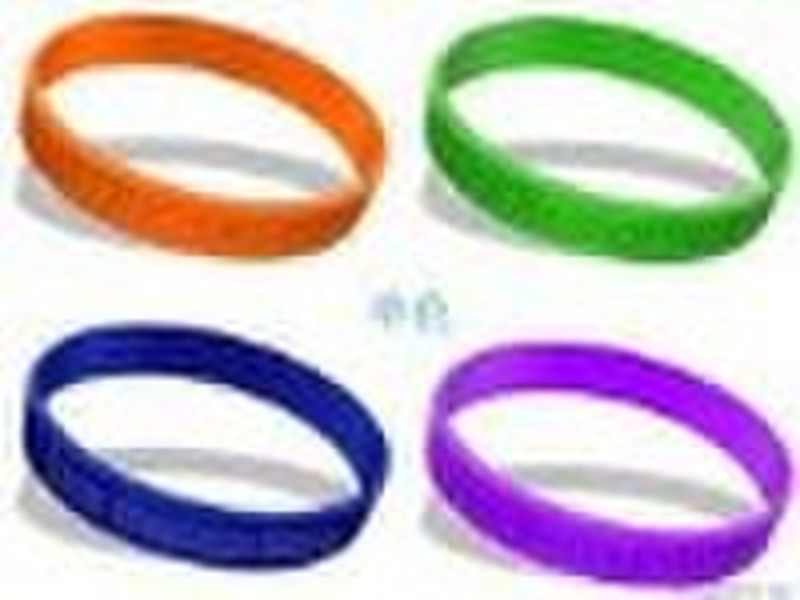 single color rubber bracelet